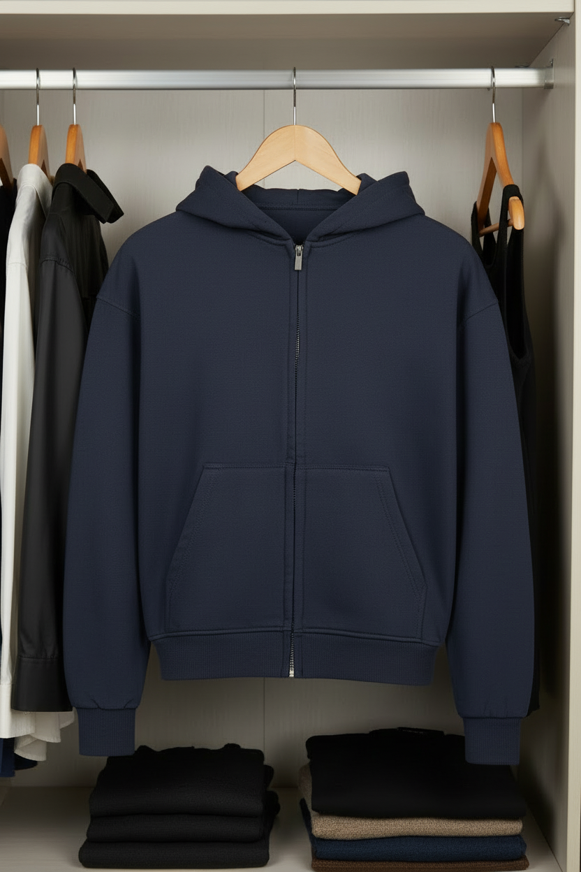 VACANCY Oversized Zipper Hoodie