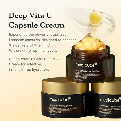 MEDICUBE Deep Vita C Capsule Cream - 55g