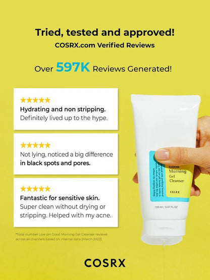 COSRX Low-pH Good
Morning Cleanser - 150ml