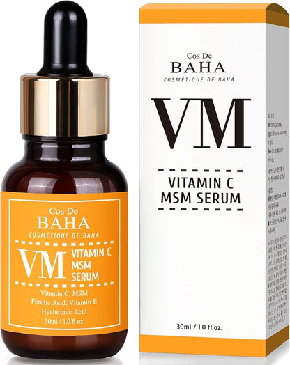 COS DE BAHA Vitamin C
Facial Serum with MSM - 30ml