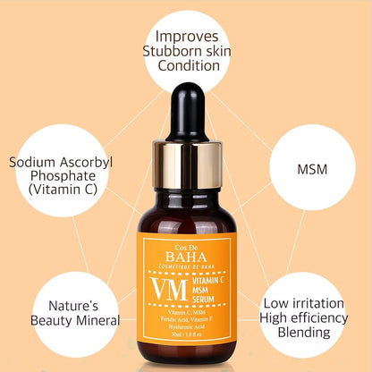 COS DE BAHA Vitamin C
Facial Serum with MSM - 30ml
