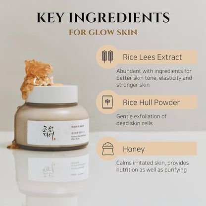 Beauty of Joseon - Ground Rice and Honey Glow Mask - 150ml - Hanyori Skin
