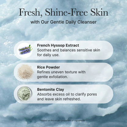 Arencia Fresh Blue Hyssop Rice Mochi Cleanser - Hanyori Skin