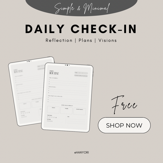 FREE Daily Check-In - Hanyori Skin