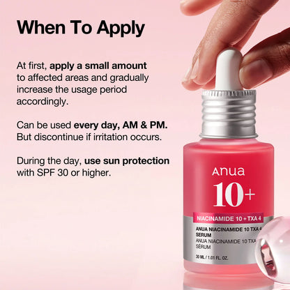 ANUA Niacinamide 10% + TXA 4% Serum - 30ml