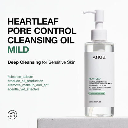 ANUA Heartleaf Pore Control Cleansing Oil Mild - 200ml