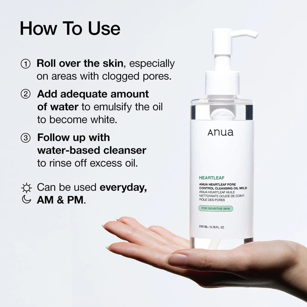 ANUA Heartleaf Pore Control Cleansing Oil Mild - 200ml