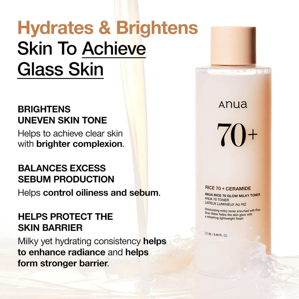ANUA Rice 70 Glow Milky Toner Mini - 40ml